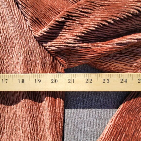 Anthropologie Chloe Oliver S Brown Napoli Textured Velvet Blazer 883 - Picture 7 of 8